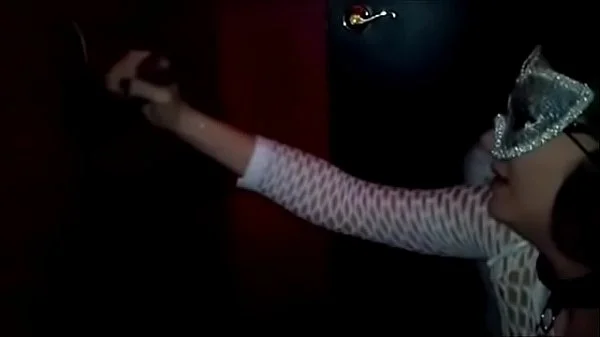 Masked gloryhole wife cum in mouth compilation (ID? Rachel?)