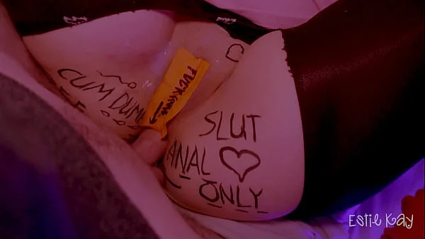 Hey, isn't she your wife? She's tied up and fucked at the party. Pretty anal whore.