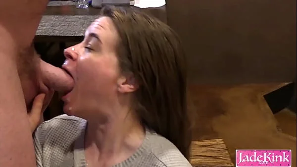 Standing doggy hard fucking and facial cumshot