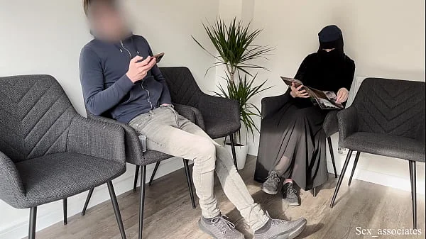 Public Dick Flash in a Hospital Waiting Room! Gorgeous muslim stranger girl caught me jerking off in a hospital and helped me get a sperm sample before the appointment.