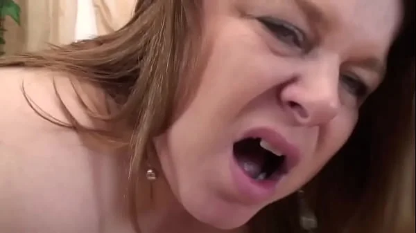 Fat MILF with huge tits and ass loves to moan and cum as she gets her hot tight pussy fucked