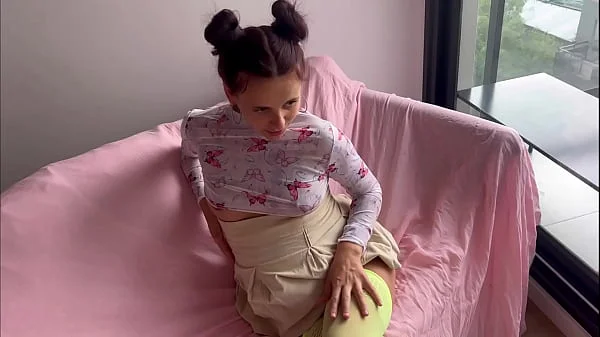 pregnant stepdaughter seduces me so that I fuck her at the 9th month of pregnancy