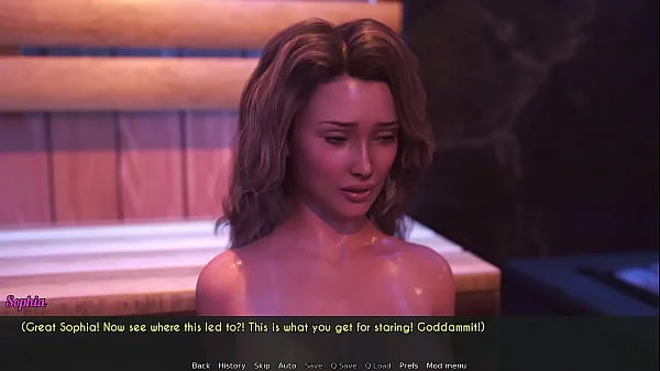 A Wife And StepMother (AWAM) #16 - Sauna with Vicky - Animation, Porn games, Adult games