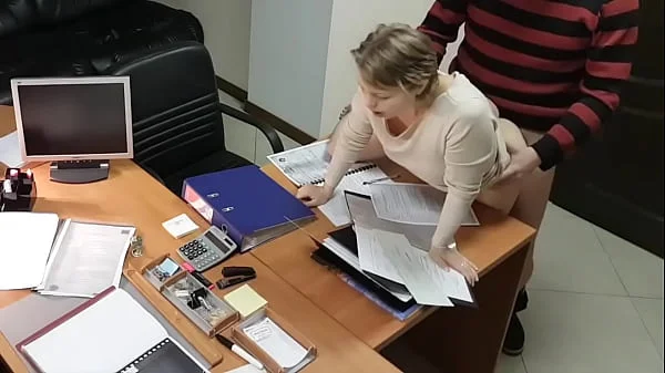 Hot Blonde Secretary Fucked By Boss In Office