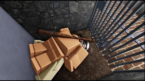 slut gets fucked in cage