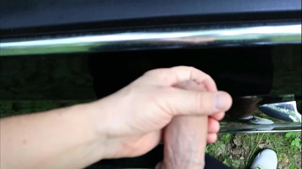 Fucks in the forest with a random passerby after he caught her masturbating