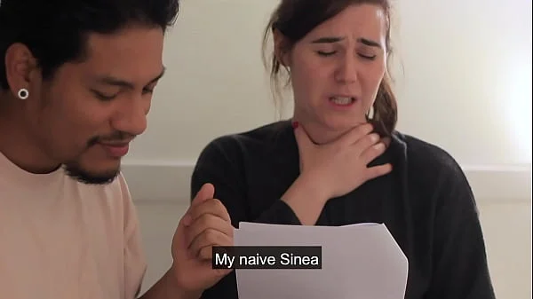 Roommates fool around after rehearsing a script.