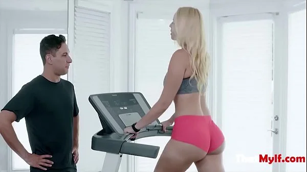 Horny Gym Trainer Fucks New MILF's Pussy- Vanessa Cage