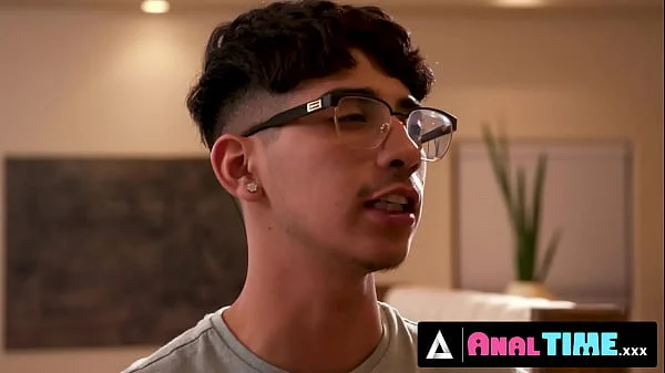 ANALTIME.XXX - Nerdy Boy Gets To Try Anal Sex On Hot Babysitter's Amazing Ass! HARD ROUGH POUNDING