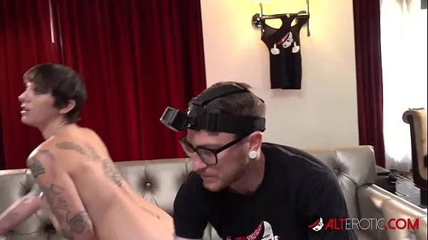 Behind the scenes fun with tattooed slut Sully Savage
