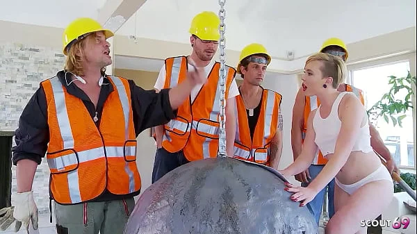 Wrecking Ball Parody Group Sex with Skinny Teen Miley May and older Guys