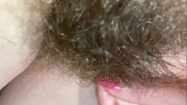 extreme close up on my hairy pussy huge bush 4k HD video hairy fetish