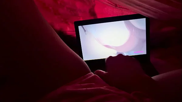 Kawaii girl masturbates to uncensored hentai even with her parents at home.