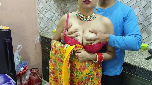 Blackmailing and fucking my ex gf who is now my bhabhi ki saree utar ke kitchen main uski mast Gand Marne ka socha