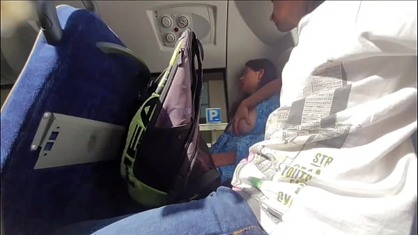 Stepson Suddenly starts Touching his Busty Stepmom's Tits and Pussy in the Bus after work