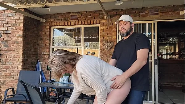 Mutual masturbation with my neighbors wife turns into outdoor creampie