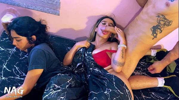 My GF bring her friend to our place and i end up fucking with her while she is by his side