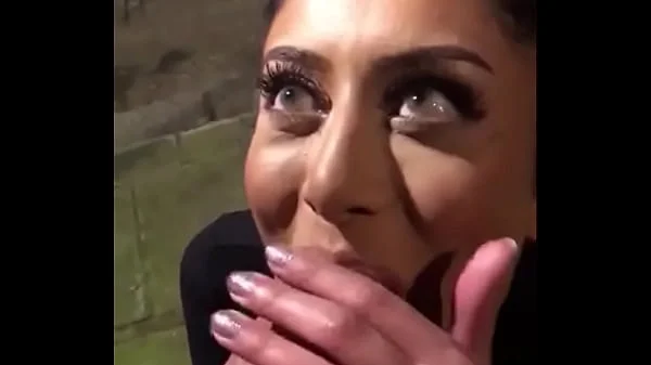 CAUGHT Sucking Dick in the Middle of the Street at Night - Marina Maya