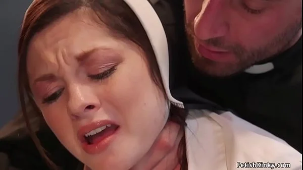 Priest fucks young nun and her stepmom