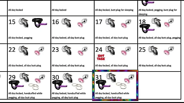 Locktober 2020 - The tasks that each proper chastity slave should perform that month of the year. You have to follow all the tasks consistently. You must not skip any task. Any task you miss for whatever reason, means your dick stays locked an extra day.