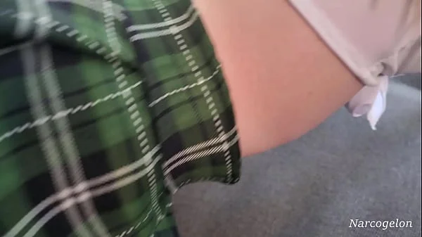 Young blonde gets her panties down