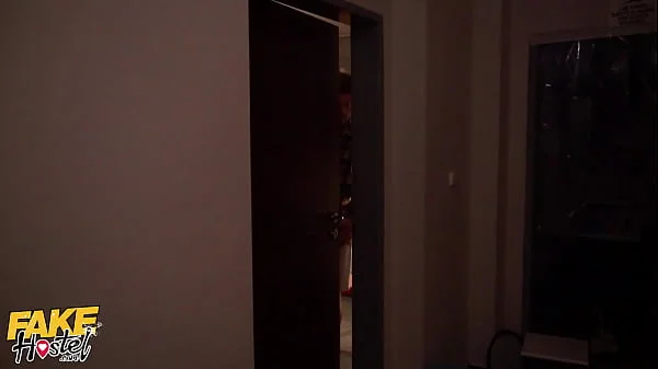 Fake Hostel Pillow Fighting Babes get their Pussies Fucked Hard by a huge cock