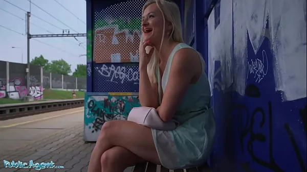 Public Agent Big Tits Blonde Lily Joy Fucked Behind Train Station