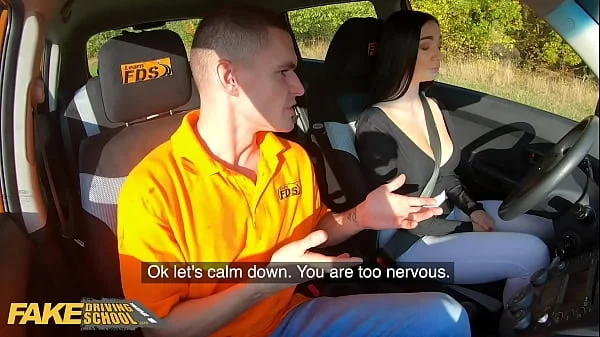 Fake Driving Instructor Cheats with Hot Student Lady Gang