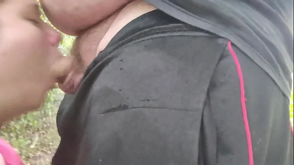 Just got my dick sucked along a fence