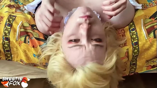 Horny Deepthroad and Cum in Mouth POV after