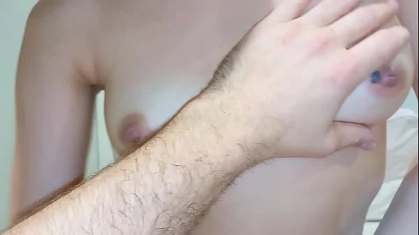 My hot Step Sister playing with my COCK  making me CUM ON HER PUSSY !!