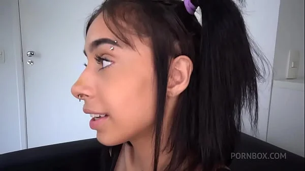 Brazilian super cute teen, KHALI first ever porn scene, straight to anal only fuck (First porn, BBC, 0% pussy, no make-up)