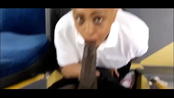 Houston Ebony Slut Drains Black Monster Cock On Public Bus