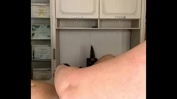 The client CUM on his waxing master very hard