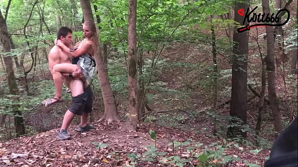 Public Outdoor Sex in the Forest | Standing Doggystyle and Lift Carry
