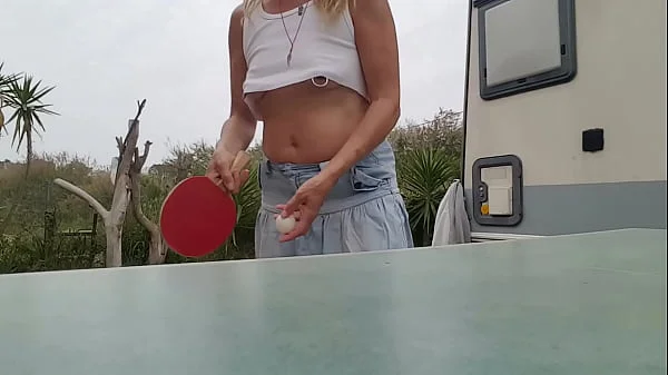 nippleringlover horny milf flashing pierced pussy small boobs with extreme big nipple piercings outdoors