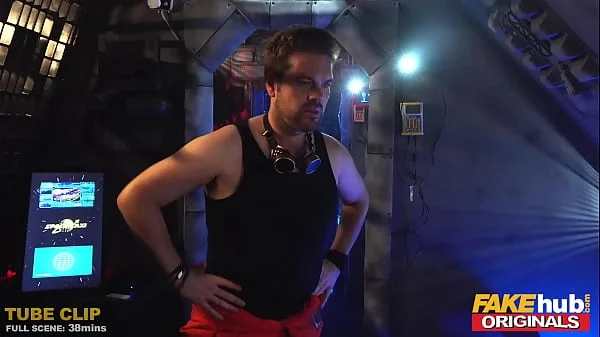 FAKEhub - Fake Taxi John cryogenically defrosted to fuck sexy female space adventurer with big tits in her ass and give her a huge facial