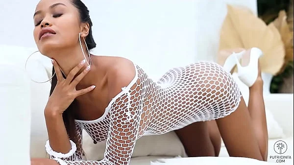 Asian model Putri Cinta reveals tight ass hole in Home Comforts