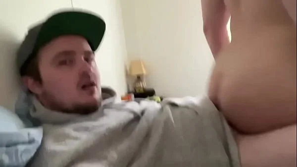 Assjob makes him cum in his own mouth!
